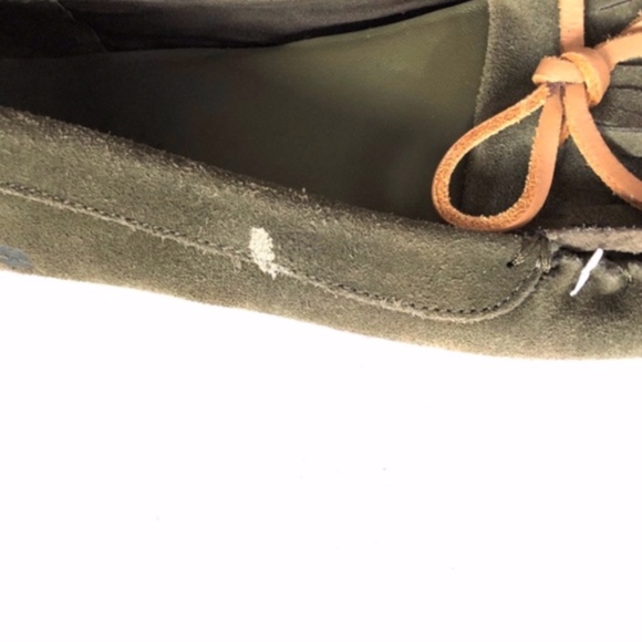 Lucky Brand Green Suede Moccasins Loafers - Picture 7 of 7